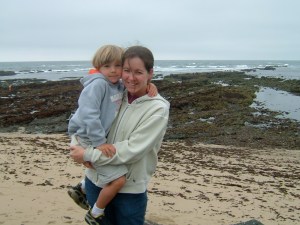 half moon bay with Louis 006